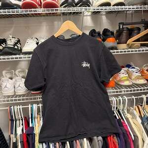 Stüssy Basic Logo Black T-Shirt Size Medium